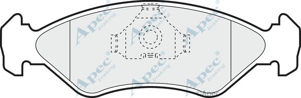 APEC BRAKING Комплект тормозных колодок, дисковый тормоз PAD561